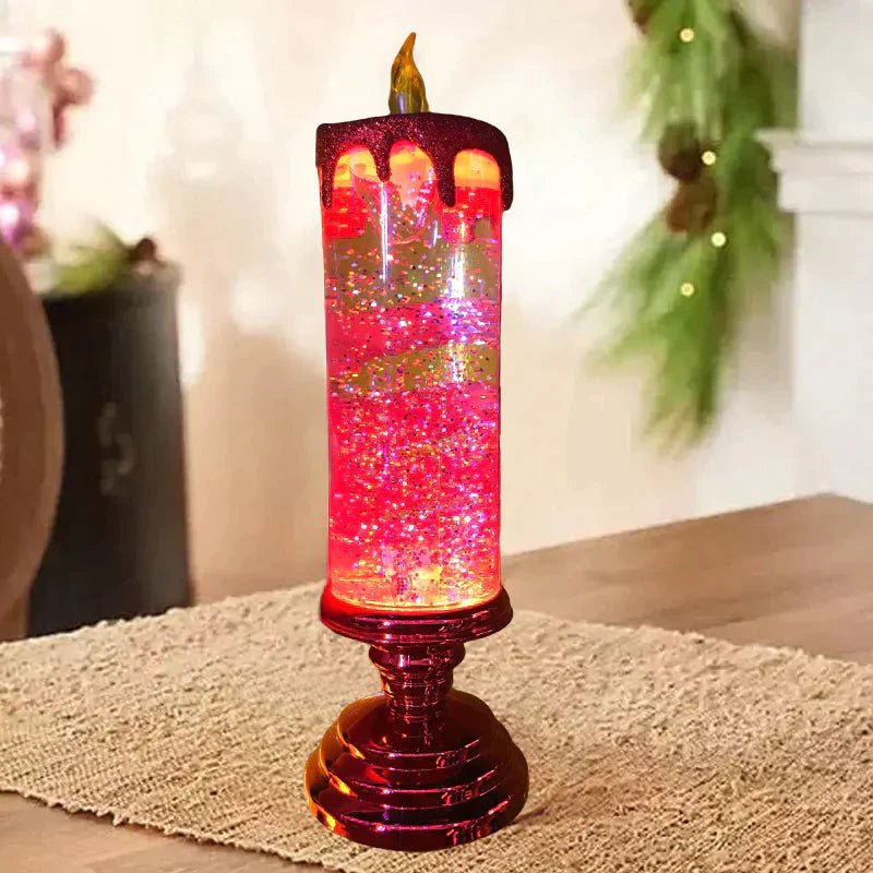 Vela LED elegante para noches de Navidad acogedoras