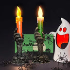 Vela LED mano de esqueleto SpookHand para decoración de Halloween