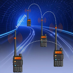 Walkie talkie de largo alcance con 128 canales