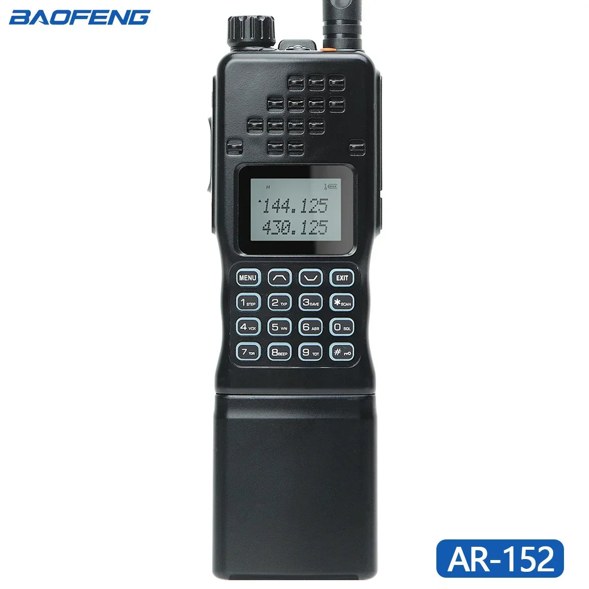 Walkie talkie dual-band CommGuard de largo alcance
