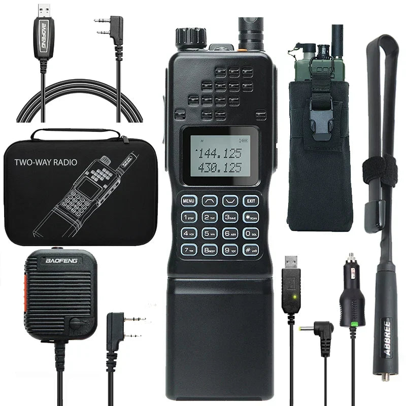 Walkie talkie dual-band CommGuard de largo alcance