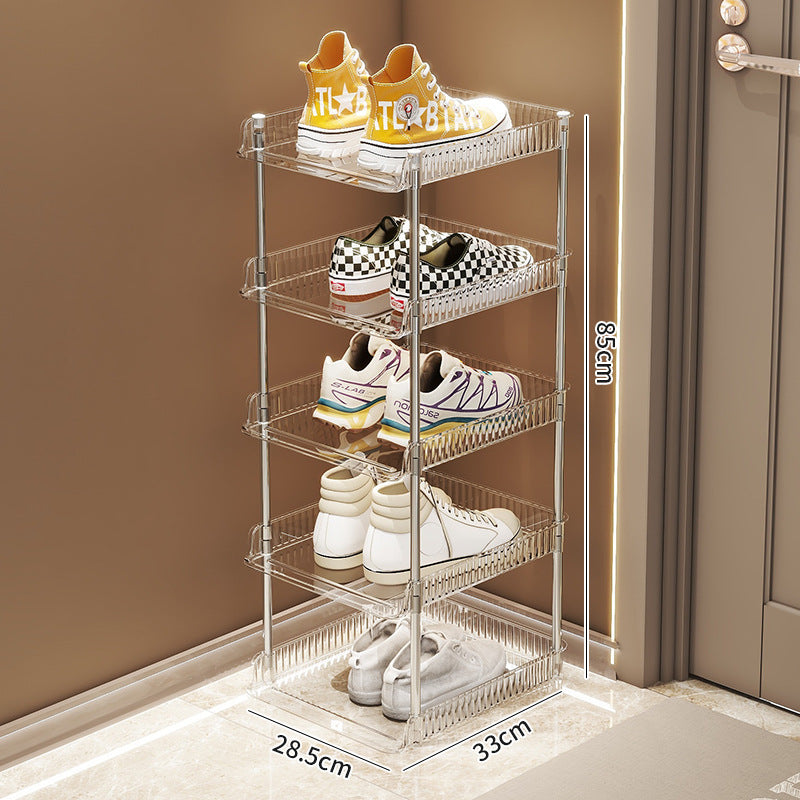 Zapatero compacto con ruedas