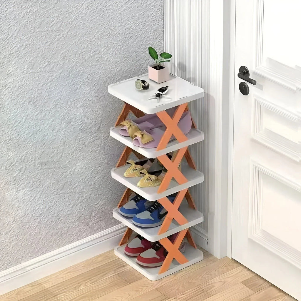 Zapatero plegable multifuncional para ahorrar espacio