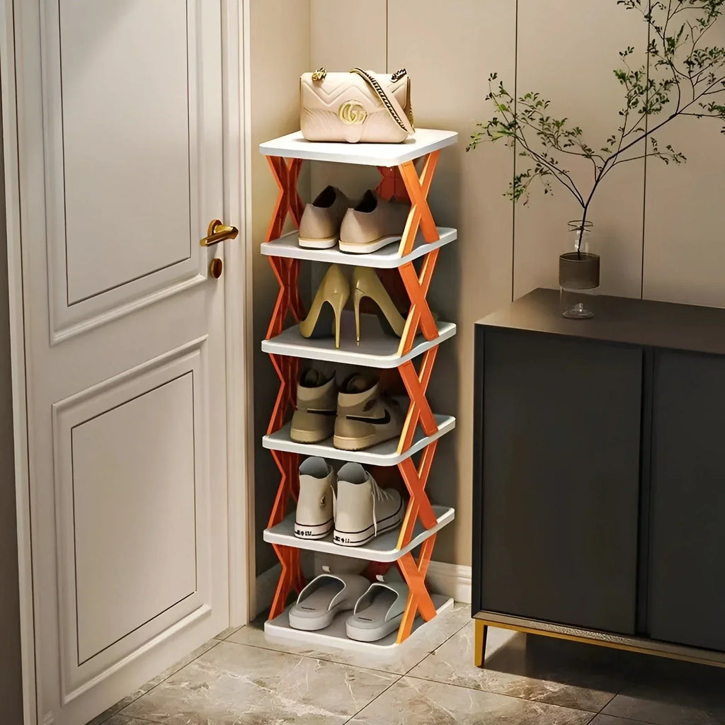 Zapatero plegable multifuncional para ahorrar espacio