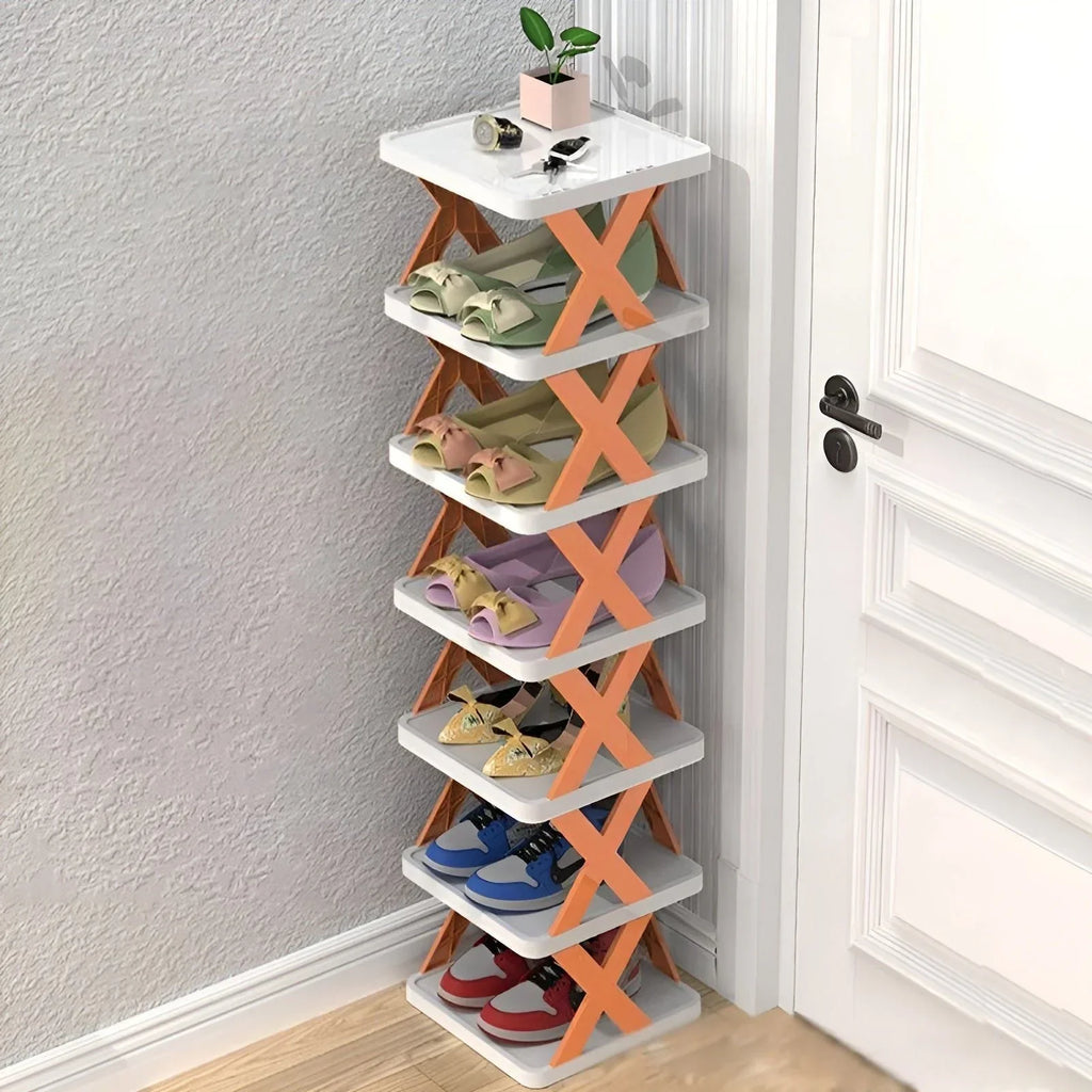 Zapatero plegable multifuncional para ahorrar espacio