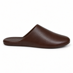 Zapatillas de estar por casa marrones para hombre con suela firme