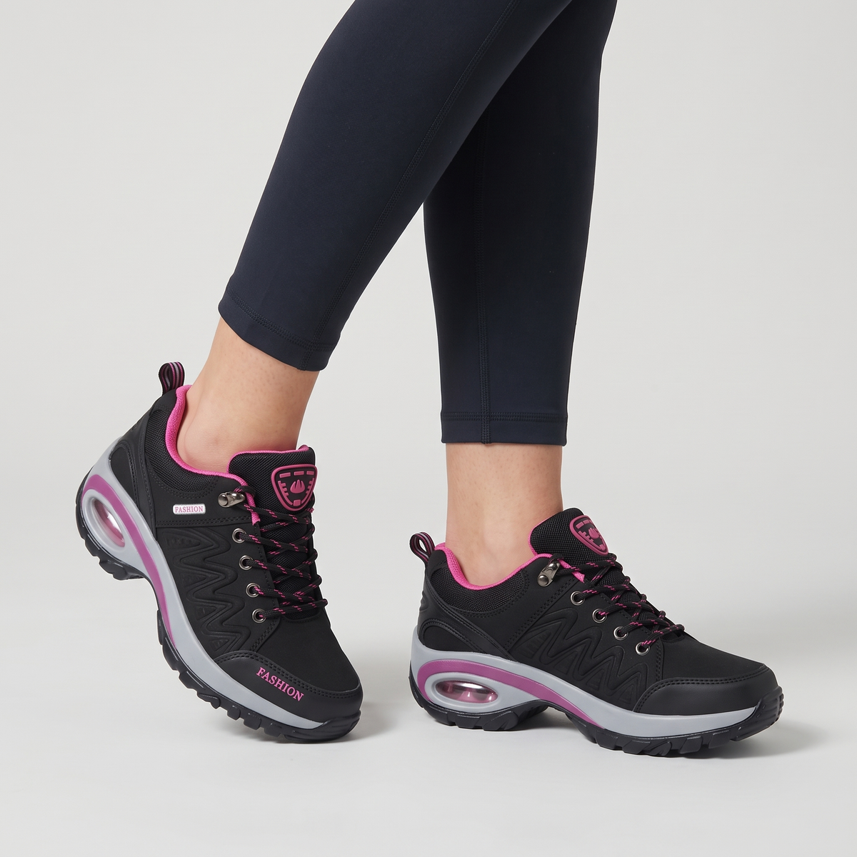 Zapatillas de senderismo para mujer con cámara de aire