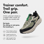 Zapatillas de trail para hombre - Zapatillas de running acolchadas para caminar y senderismo