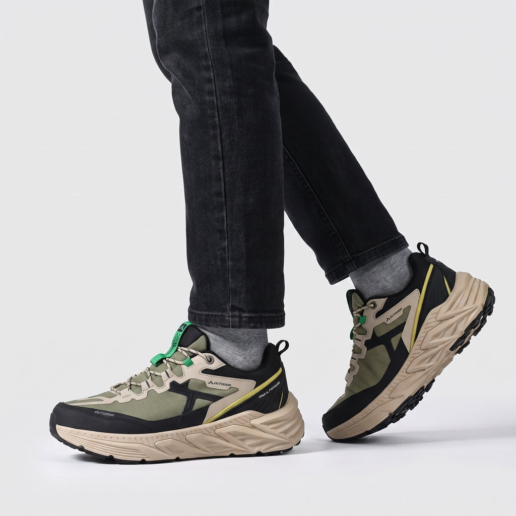 Zapatillas de trail para hombre - Zapatillas de running acolchadas para caminar y senderismo