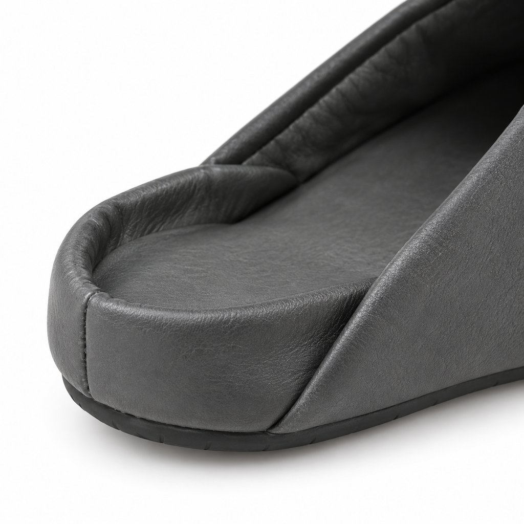 Zapatillas de estar por casa grises sin talón para hombre ORNISHOP