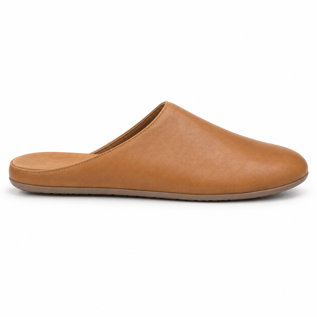 Zapatillas de estar por casa sin cordones marrón claro para hombre ultraligeras