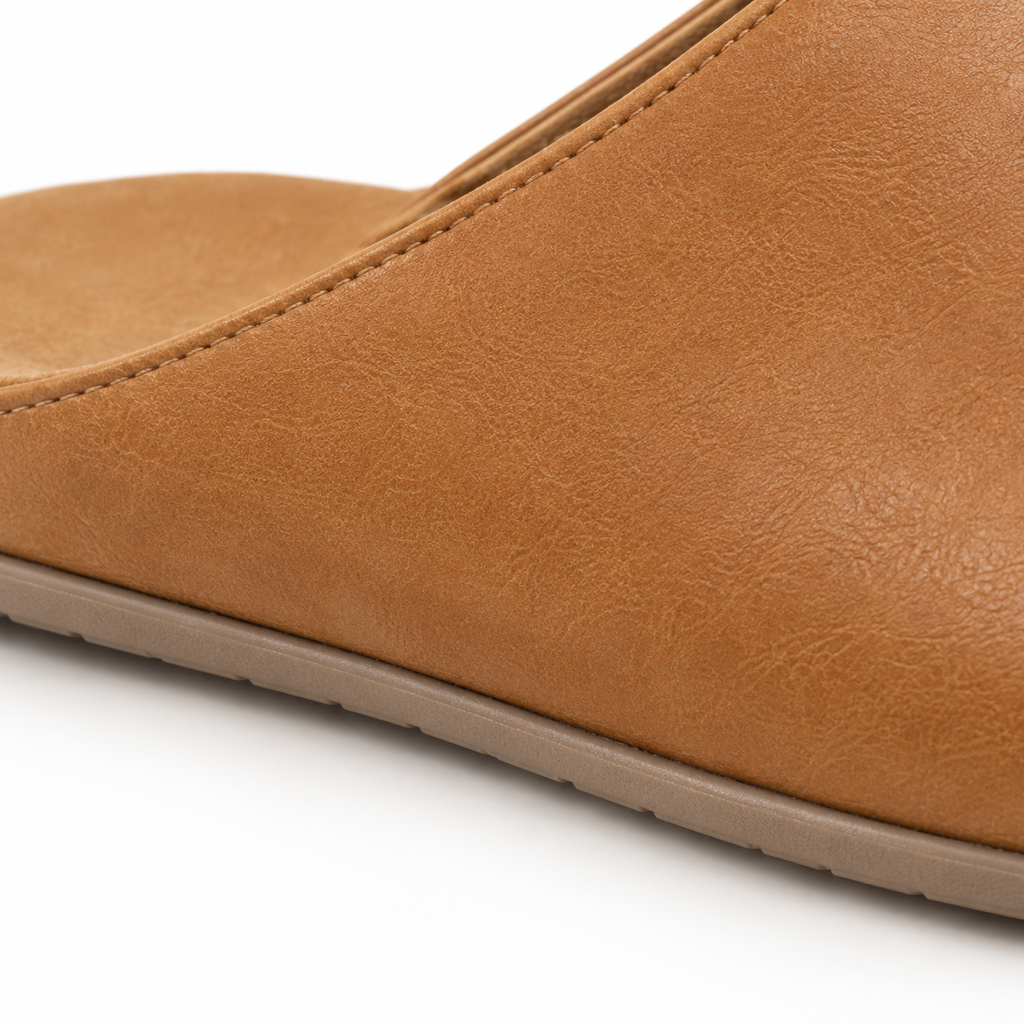 Zapatillas de estar por casa sin cordones marrón claro para hombre ultraligeras