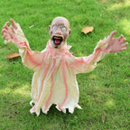 Zombi gritando terrorífico para jardín – Decoración de Halloween
