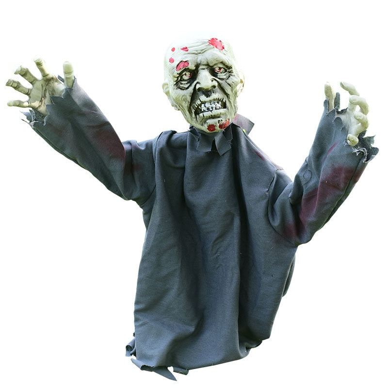 Zombi gritando terrorífico para jardín – Decoración de Halloween
