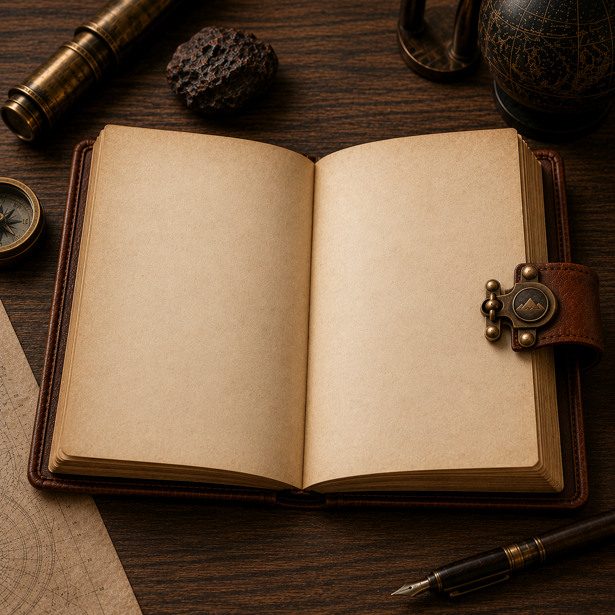 Cuaderno Místico Planeta Marte y Exploración Cósmica con Cierre Metálico Vintage