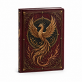 Cuaderno Místico Fénix Dorado con Cubierta Vintage Ornamentada